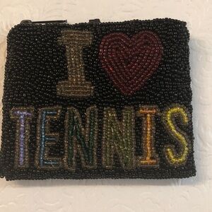 2 zippered beaded change purses